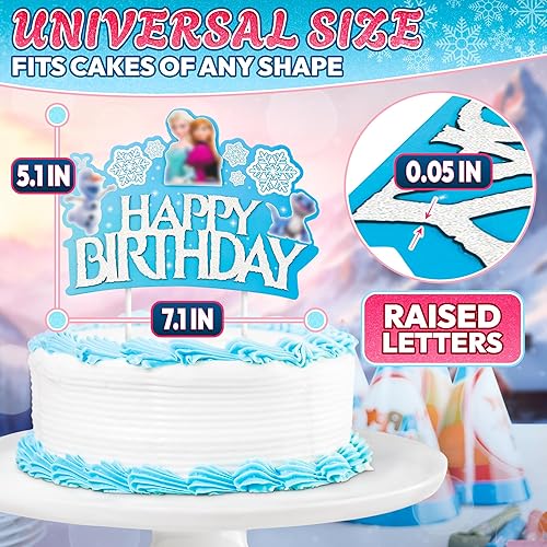 Miniatura 52 de Decoración para tartas de feliz cumpleaños para mujer, decoración vibrante y brillante para tartas con cartón resistente, fácil de instalar