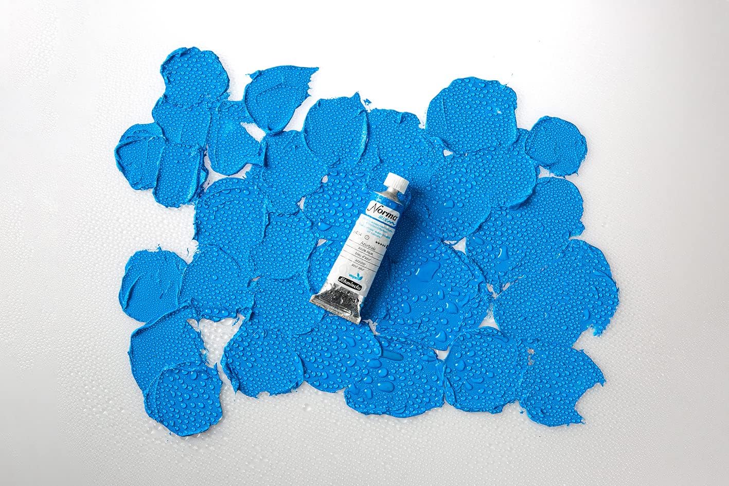 Schmincke - NORMA® Blue, 21802009, finest water-based artists' oil colors, highly pigmented, lightfast, vegan, Classic Gold, 35 ml