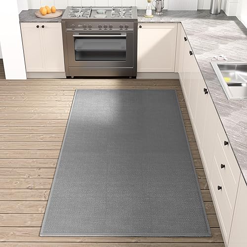 Miniatura 14 de Tapete de Cocina 1 PCS, Alfombras Acolchadas Antideslizantes para Piso de Cocina, Tapete Corredor Absorbente de Comodidad para Estar de Pie Lavable