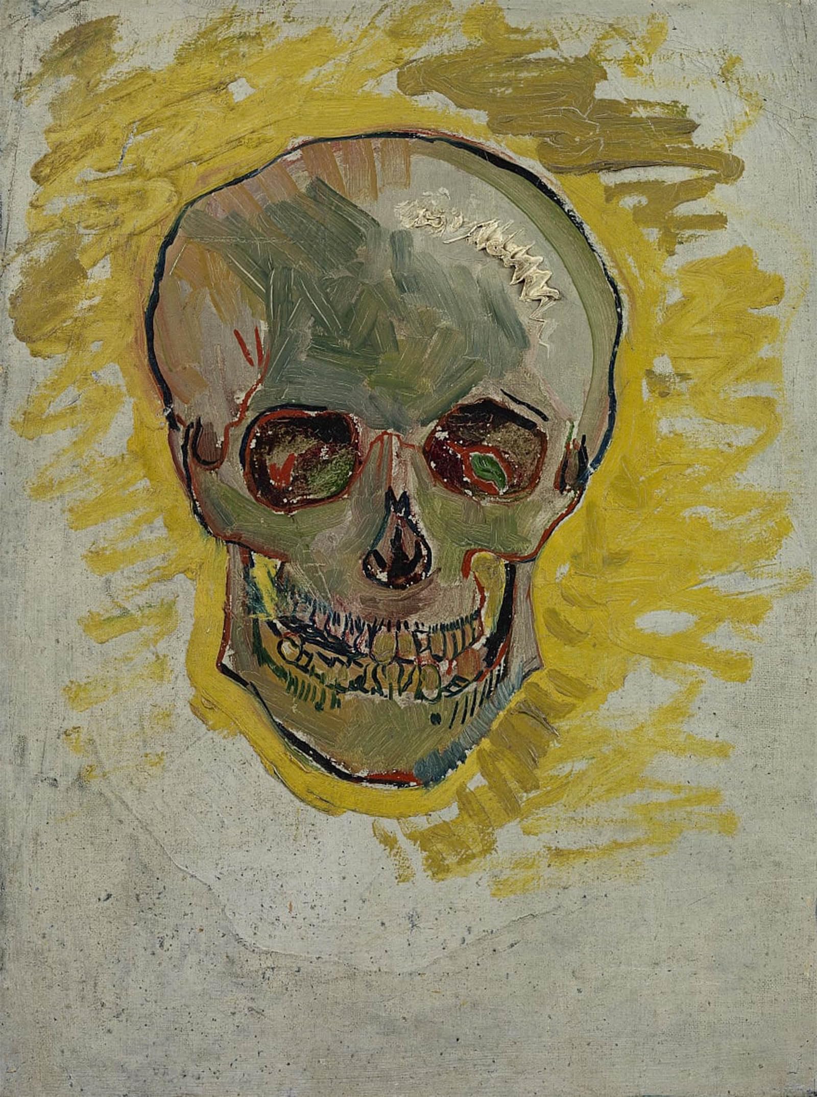 Artxlxxbn No Frame Famous Art Print Poster Vintage Wall Art Skull Canvas Art Poster For Home Decor 60X90cm
