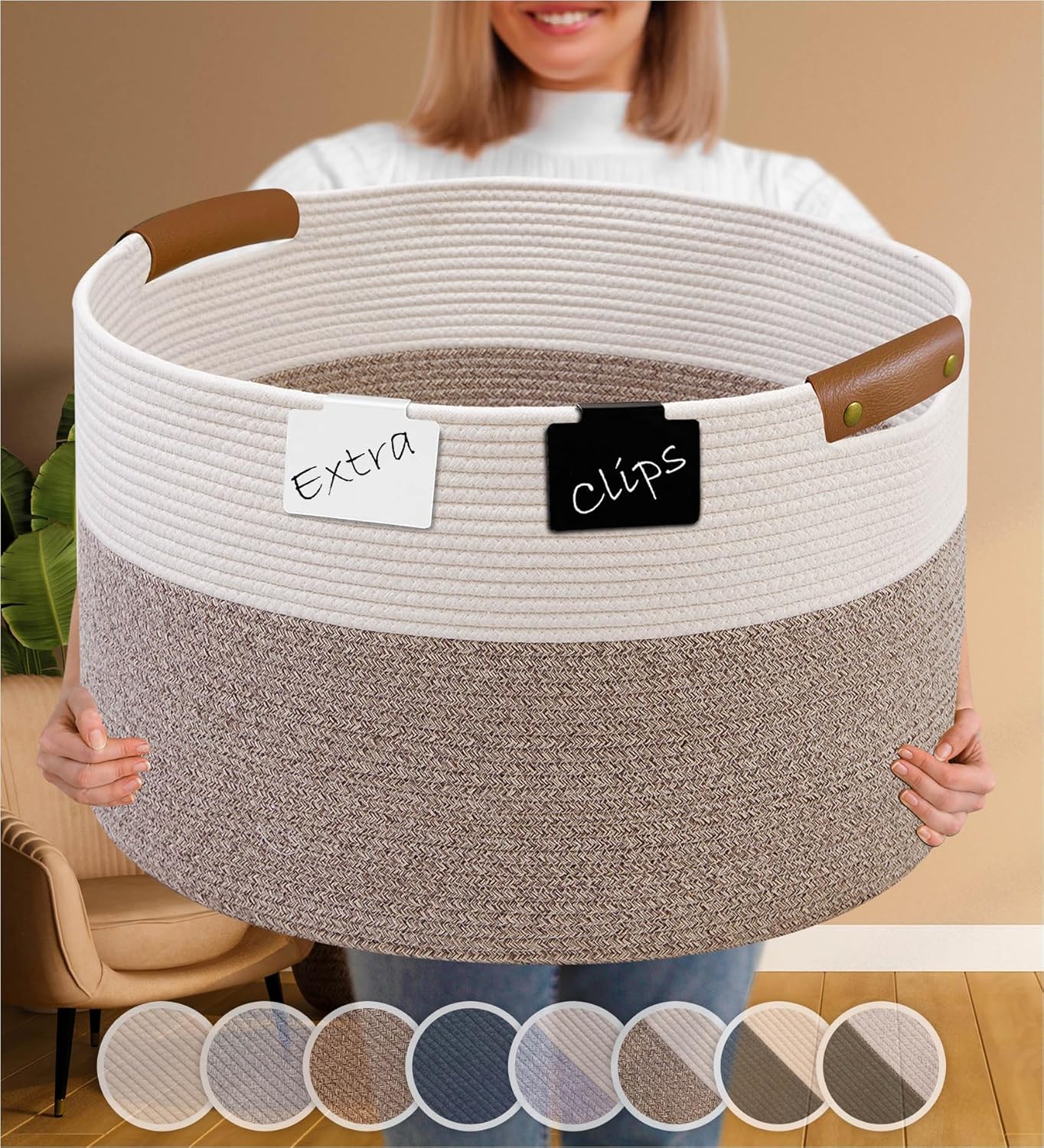 XXXLarge Blanket Storage for Living Room 22 x 14 Extra Large Laundry Basket Baby