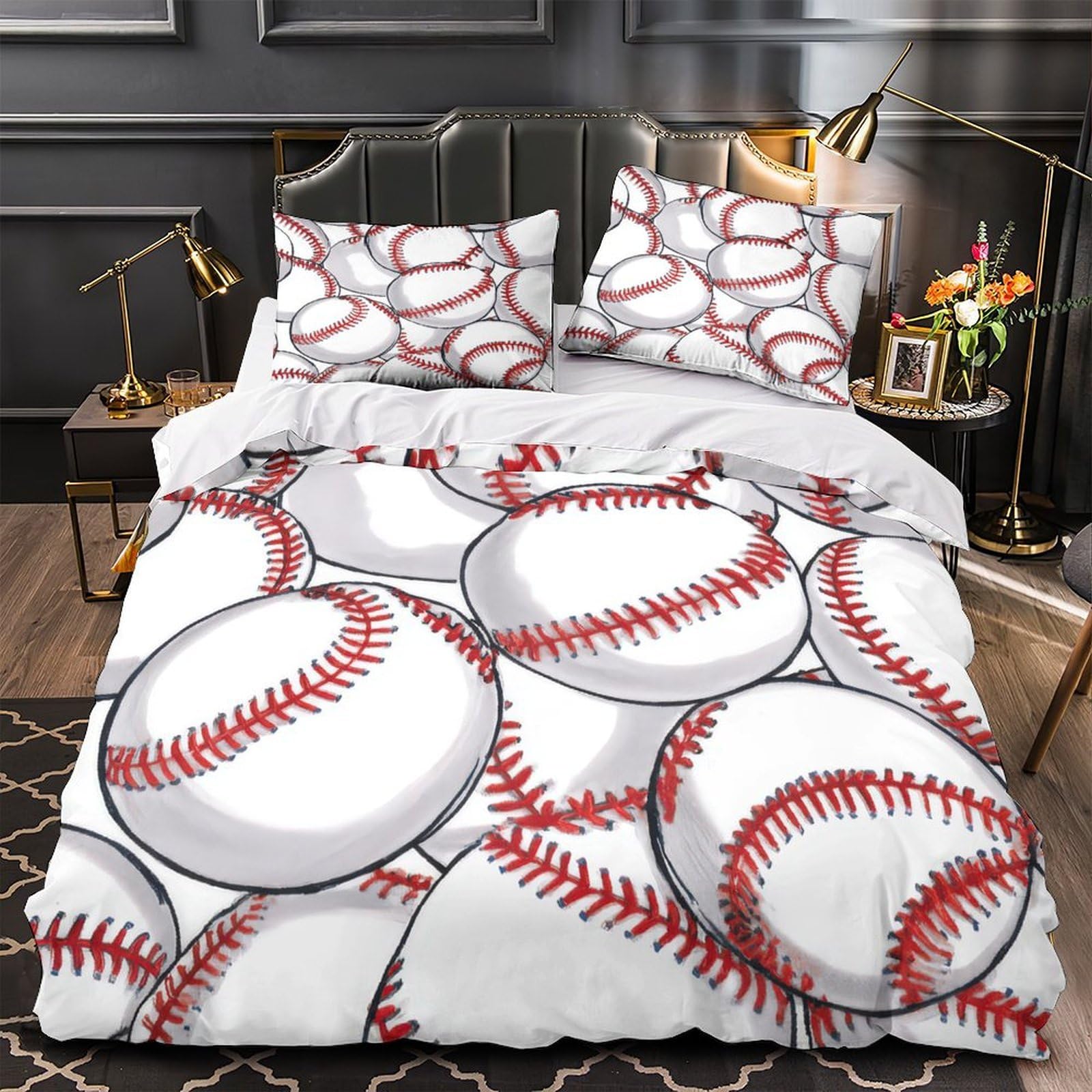 Parure de lit aztèque 220x240cm avec housse de couette en microfibre pour couple