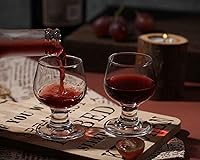 Vista 4 de Lindos vasos de chupito pequeños de brandy juego de 8 Copas de coñac Vasos de puerto Vasos de tequila (1.75 oz 1.7 fl oz)