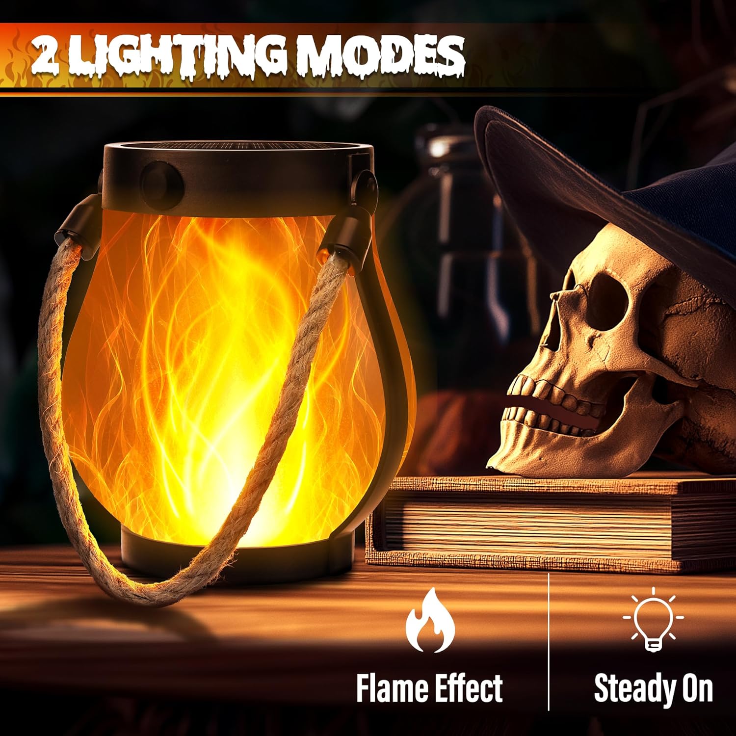 Illuminate Your Halloween: Review of the Solar Flame Lanterns for Spooktacular Outdoor Decor!