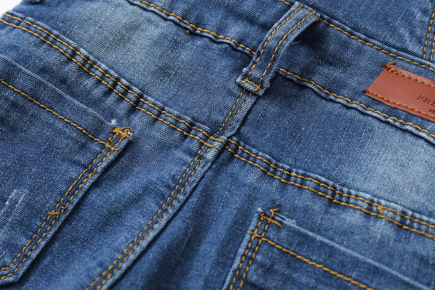 KIDSCOOL SPACE Baby Boy Girl Denim Overalls,Toddler Cute Jeans Dungarees - Image 6