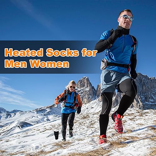 Miniatura 8 de Calcetines térmicos de primavera con batería recargable eléctrica para hombres y mujeres, calcetines térmicos con aislamiento térmico, calcetines de