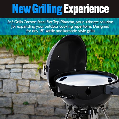 Miniatura 46 de SnS Grills Drip 'N Roast Pan de 22 pulgadas, bandeja de goteo todo en uno, sartén para asar y hornear al aire libre y uso en horno interior, acero