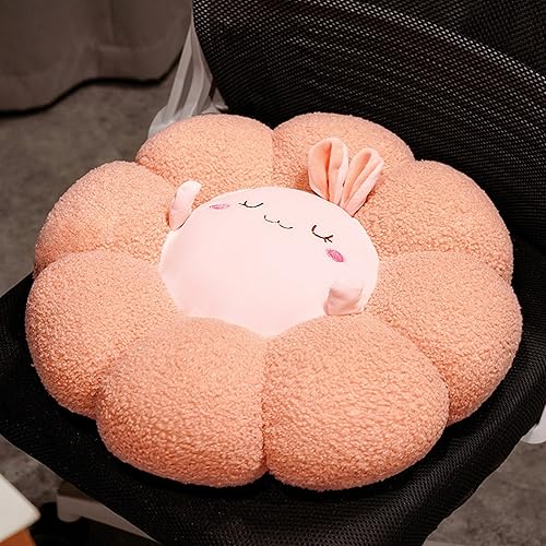 Miniatura 10 de HXIYAN Cojín de flores bonito futón de dibujos animados de animales de peluche cojín para respaldo almohada decorativa para el hogar 177 pulgadas