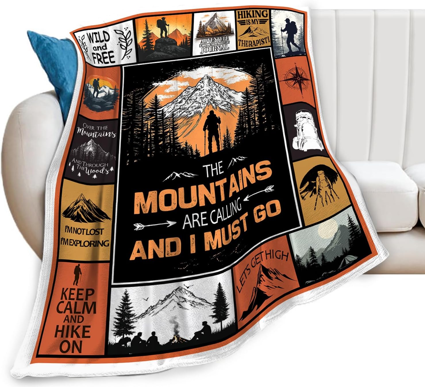 Cozy Hiking Blanket Throw – Perfect Outdoor Gift for All