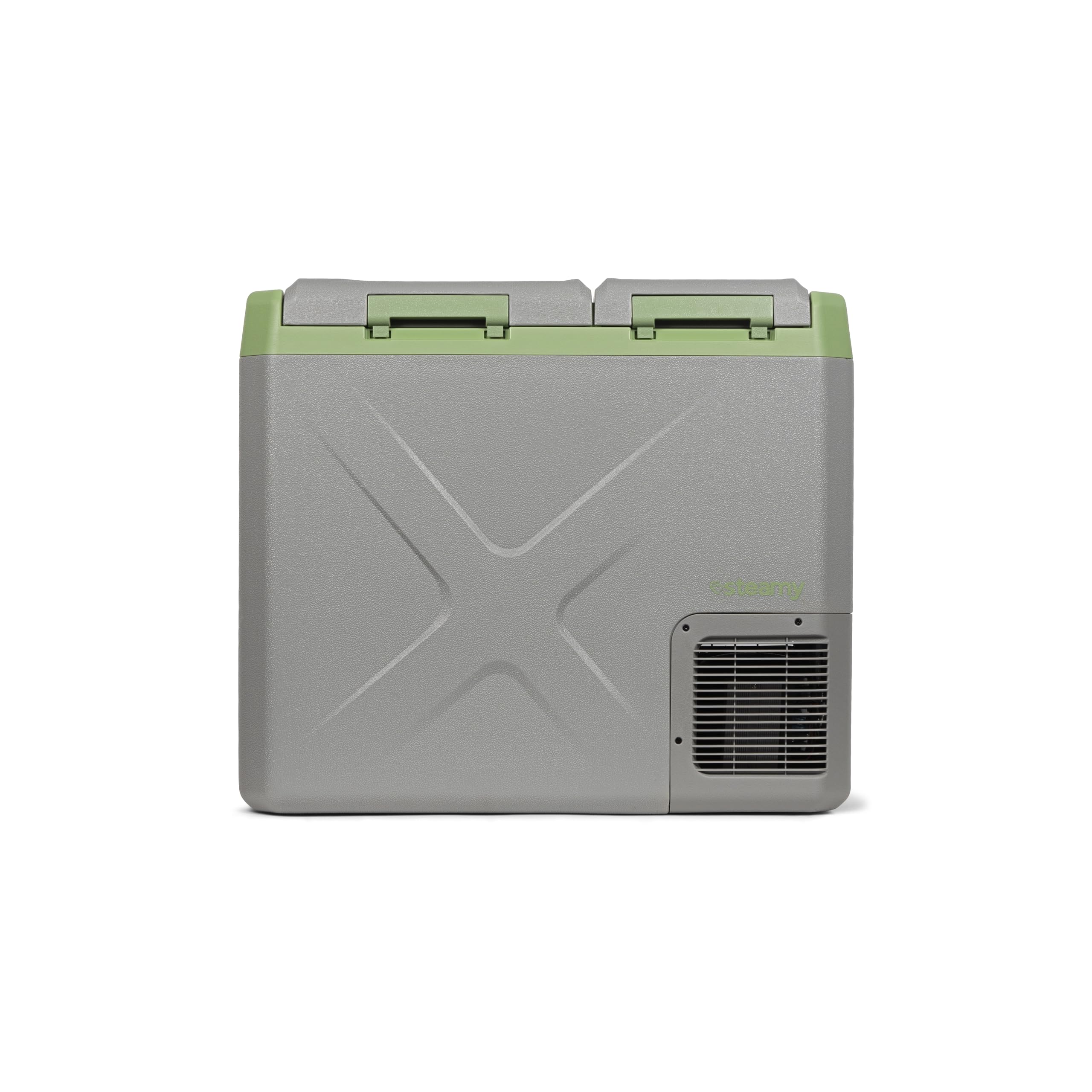 Steamy-E Single Zone Elektrische Kompressor Kühlbox, 40 Liter, Grau, 12V/24V/230V, zum Gefrieren und Kühlen, für Auto, Camping, Urlaub, Boot