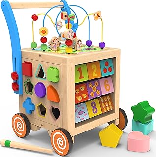 9-in-1 Wooden Activity Cube