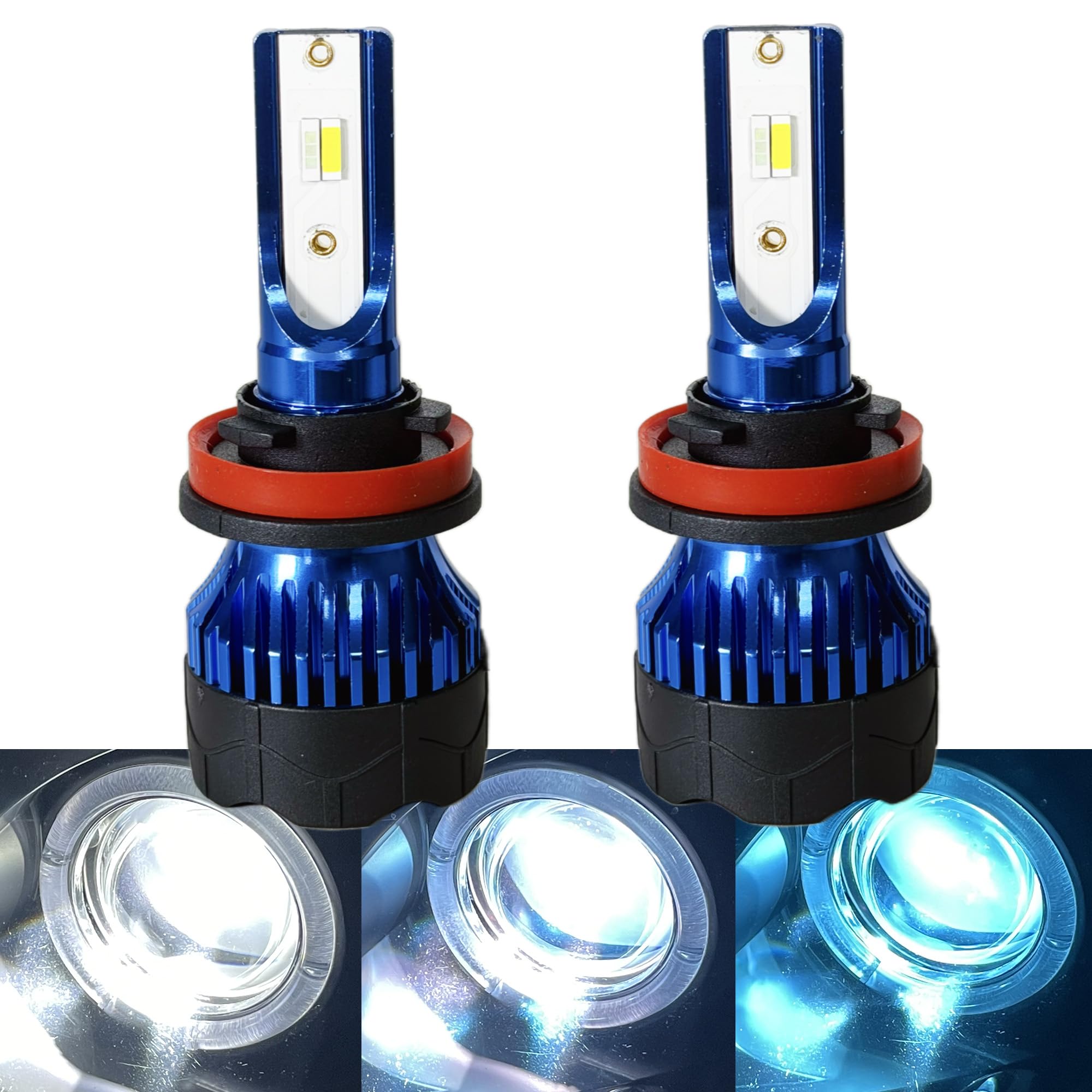 Amazon.com: H11 H8 Ice Blue LED Fog Light Bulbs Halogen Upgrade