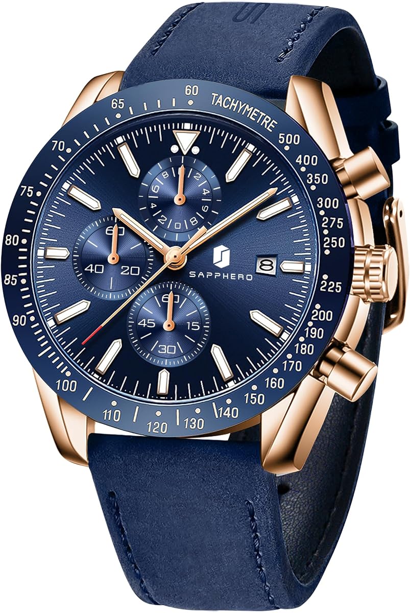 Reloj BENYAR para hombre Cronógrafo analógico de cuarzo Diseñador luminoso impermeable Relojes de pulsera para hombre Trabajo de negocios Deporte Reloj de vestir informal con correa de silicona Regalos elegantes para hombre