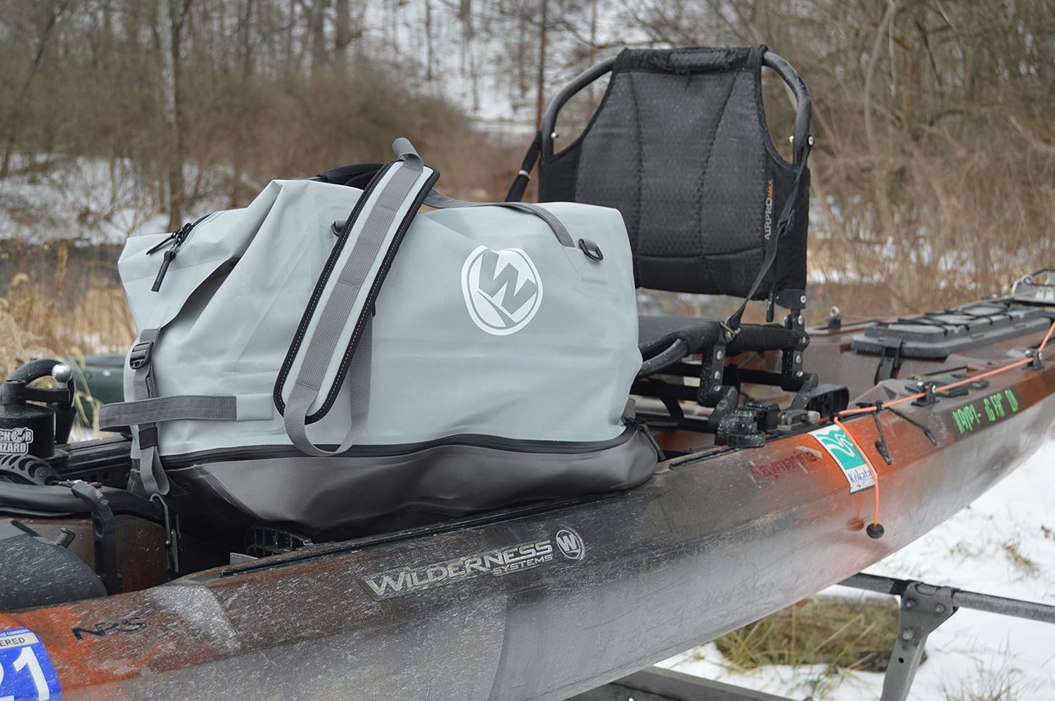 Wilderness Systems Escape Wet/Dry Duffle Bag | Kayak Drybag with Separate Wet and Dry Storage | Waterproof Zipper and Compression Straps | 45-80L