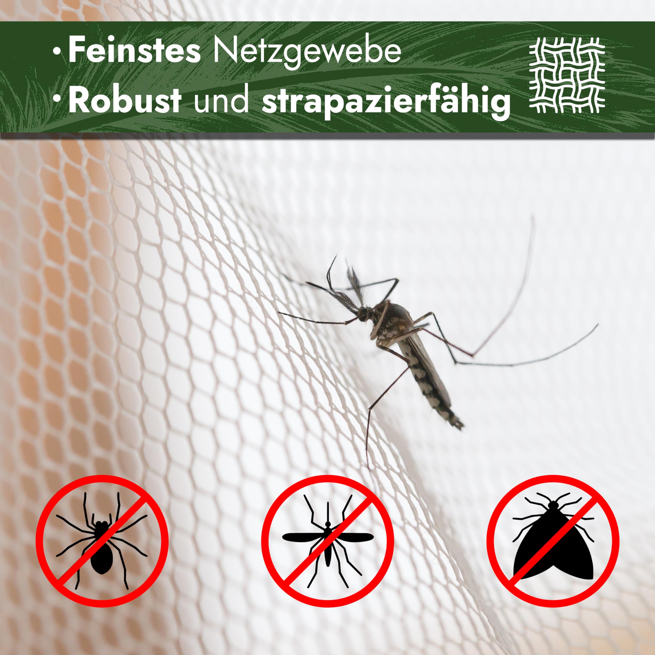 Moskitiera podróżna 220 cm x 170 cm, bardzo lekka, idealna na wędrówki, kemping i wakacje