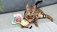 Vista 2 de SPONGEBOB SQUAREPANTS for Pets 2pc Cat Toy Collection, Spongebob and Gary Plush Toys Infused with Catnip Official Nickelodeon Pet Products