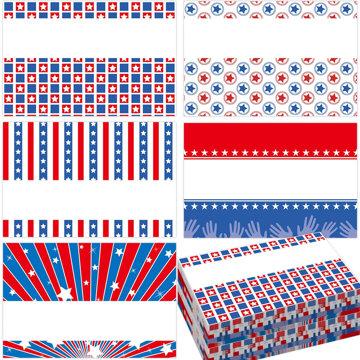 ceiba tree 120 Vote Postcards for Mailing White Red Blue Blank Patriotic Voting Post Cards Election Day Postcards to Voters