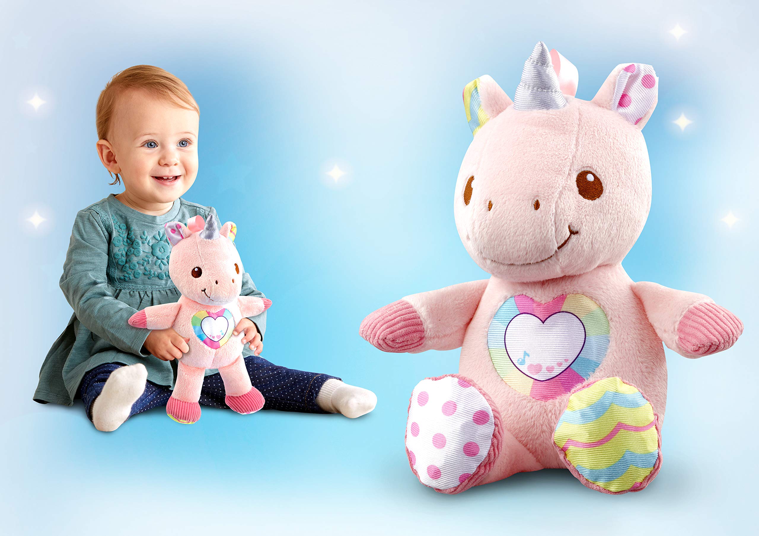 VTech-Baby El Unicornio Cantarín, Peluche para bebés +3 Meses, Texturas Suaves, estimula los sentidos, versión ESP