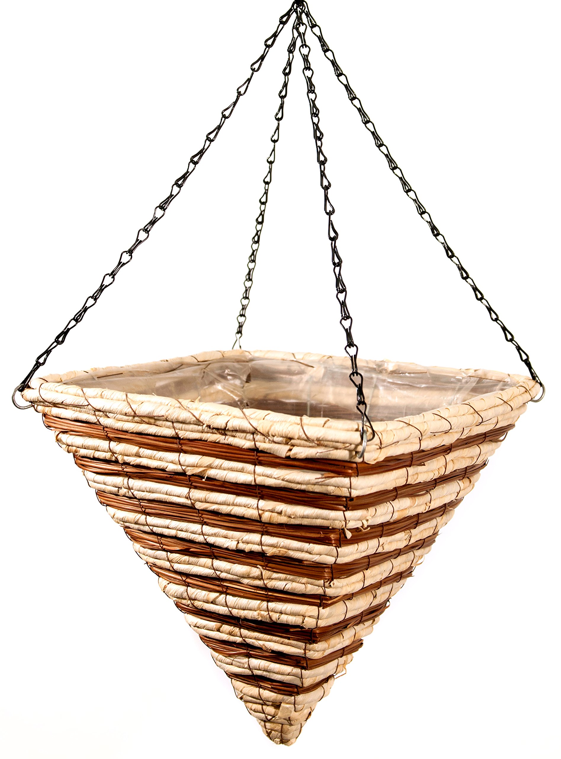 SuperMoss (29630) Wood Woven Baskets - Pyramid Style, Stratton 14