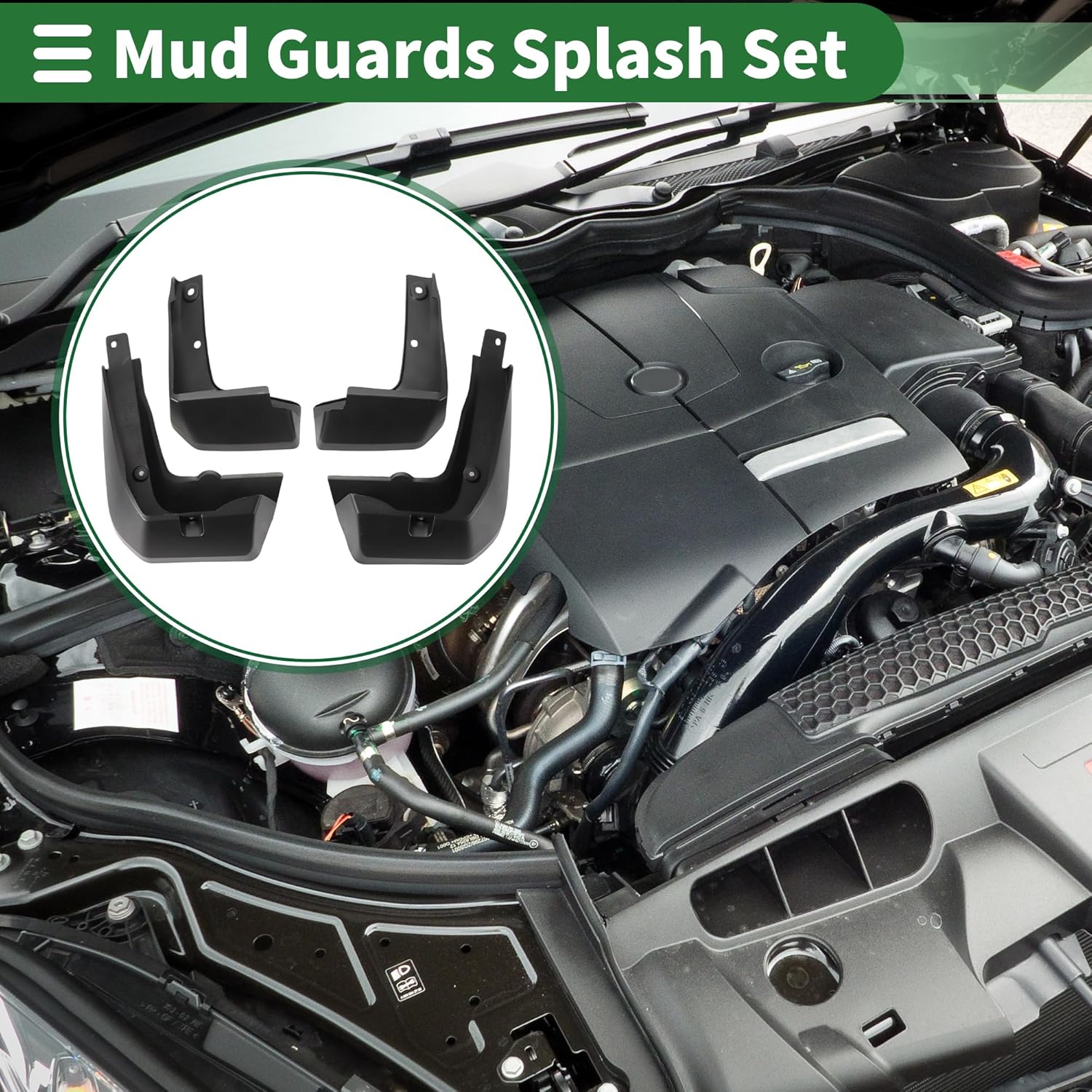 Motoforti Mud Flaps Splash Guards Mud Guards for Honda Fit Sport 2018-2020 W/Mount Accessories
