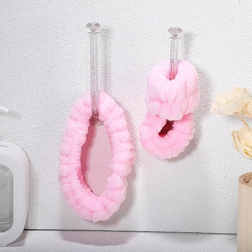 Miniatura 8 de Tofficu Juego de 12 diademas y muñequeras ajustables para el cuidado de la piel con 2 soportes para la cabeza de microfibra para lavar la cara, spa,