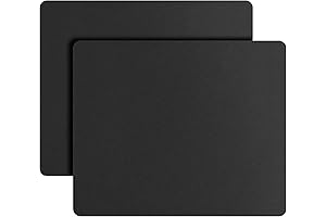 Premium Non-Slip Mousepad with Textured Rubber Base - 12.6x10.8 inches (2-Pack)