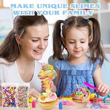 175 Pack Slime Making Supplies Kit, Slime Add Ins Accessories Includes Slimes Charms, Foam Balls for Making Creative Slimes Kit