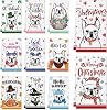 11 Pcs French Bulldog Kitchen Towels 14x21 Inch Puppy Dog Dish Towels Seasonal Valentines Day Gift Holiday Hand Towels for Home Kitchen Bathroom Decoration