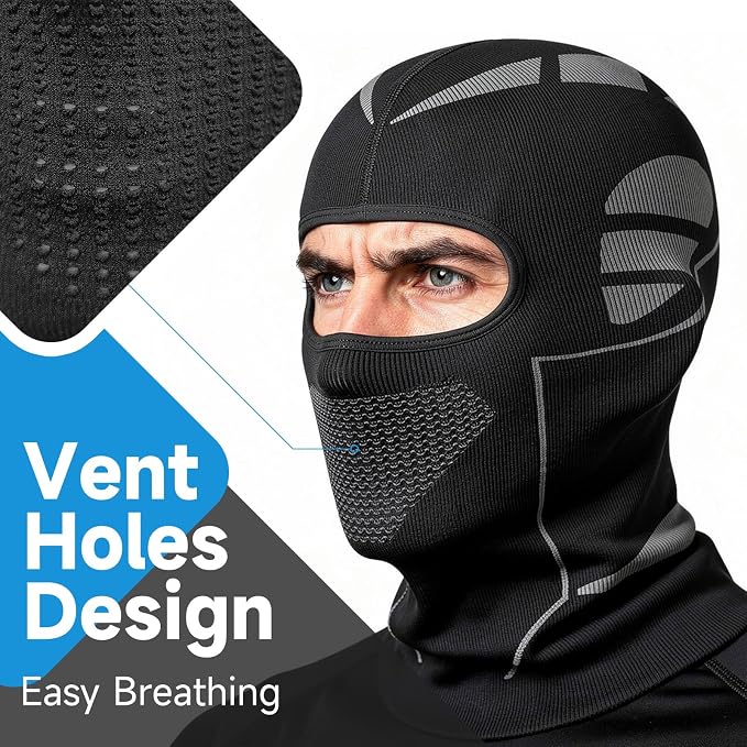 Balaclava Mech-Style para esquí y moto, unisex miniatura 3