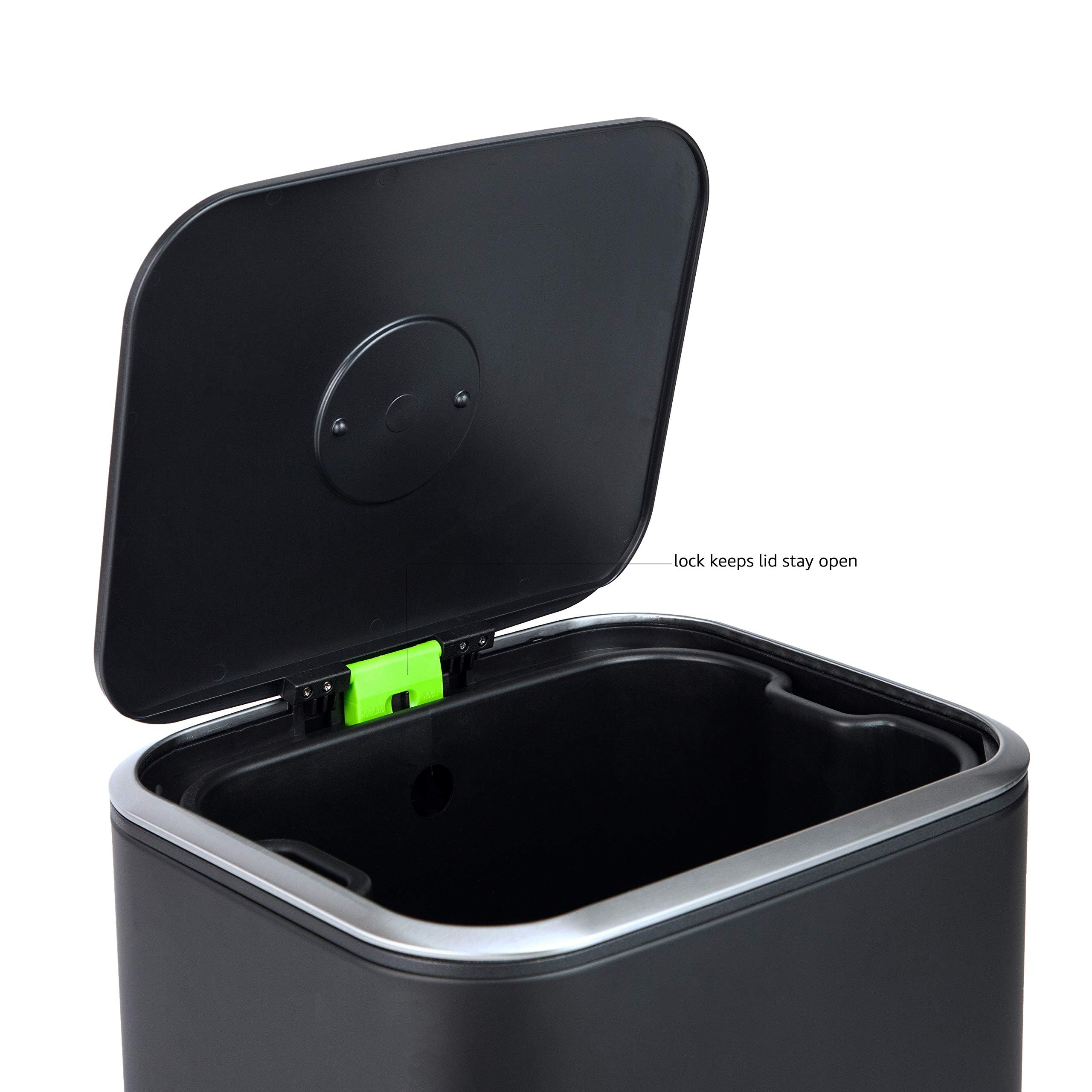 Amazon｜ベーシック ゴミ箱 32L(32リットル) ソフトクローズ 長方形