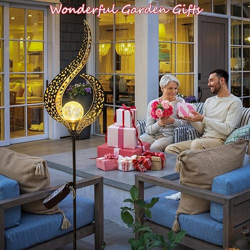 Miniatura 3 de Homeimpro Luces solares para exteriores, luces LED impermeables para jardín, césped, patio o patio