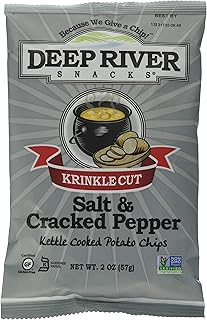Salt & Cracked Pepper Potato Chips, 2 OZ