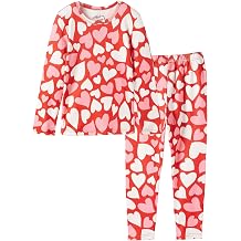 Mud Kingdom Unisex Kids Pajamas Set Tee and Pant 2-Piece Pj Set for Girls Boys Sleepwear Loungewear Long Sleeve