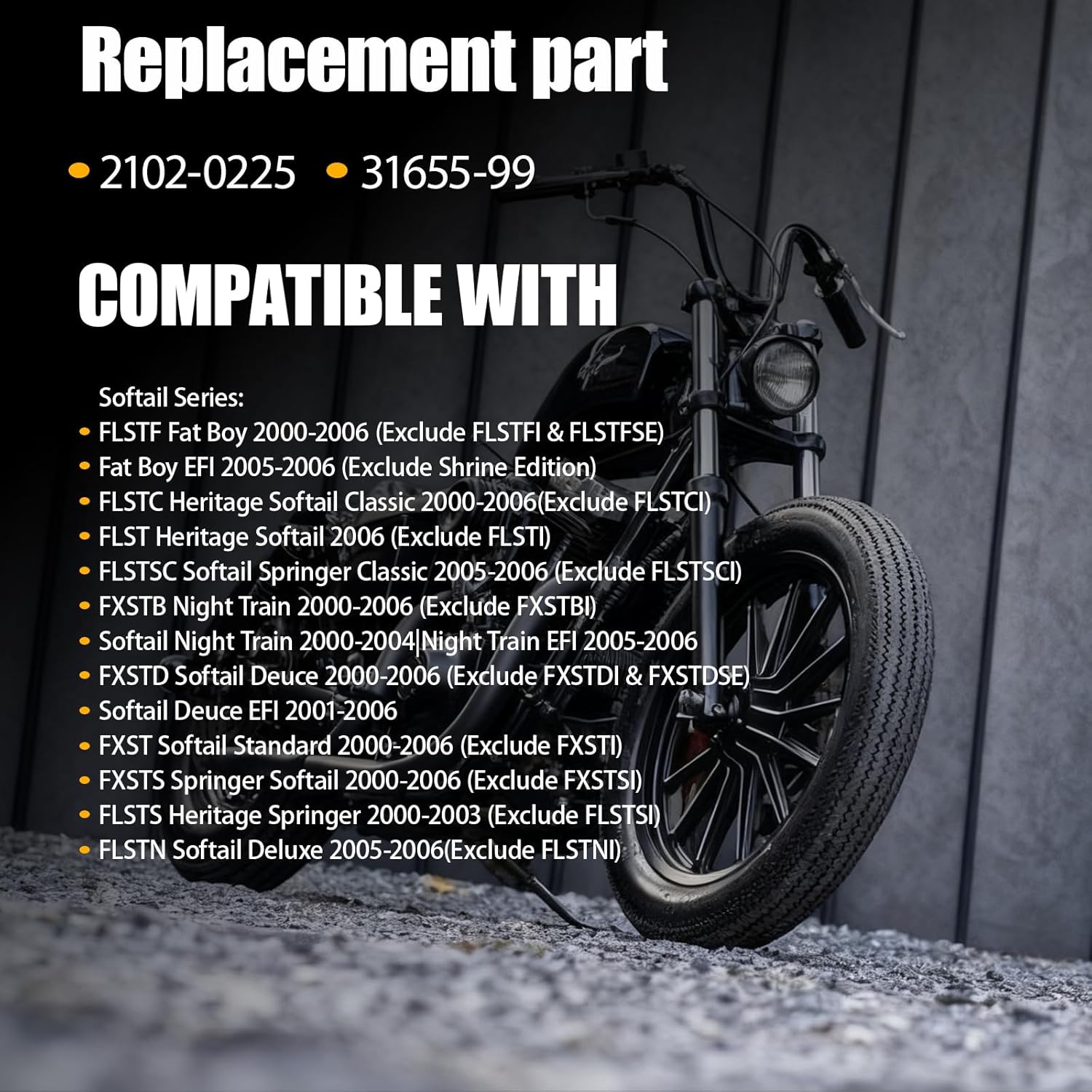 0.5Ohm high-performance ignition coil, compatible with 1999-2006 Harley Davidson Dyna, Softail, Touring, Sportster sports cars, replaceable 2102-0225 31655-99