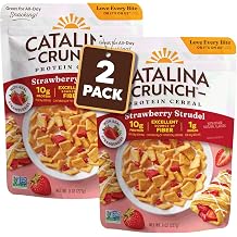 Catalina Crunch Protein Cereal, Strawberry Strudel, 8 oz Bag Pack of 2