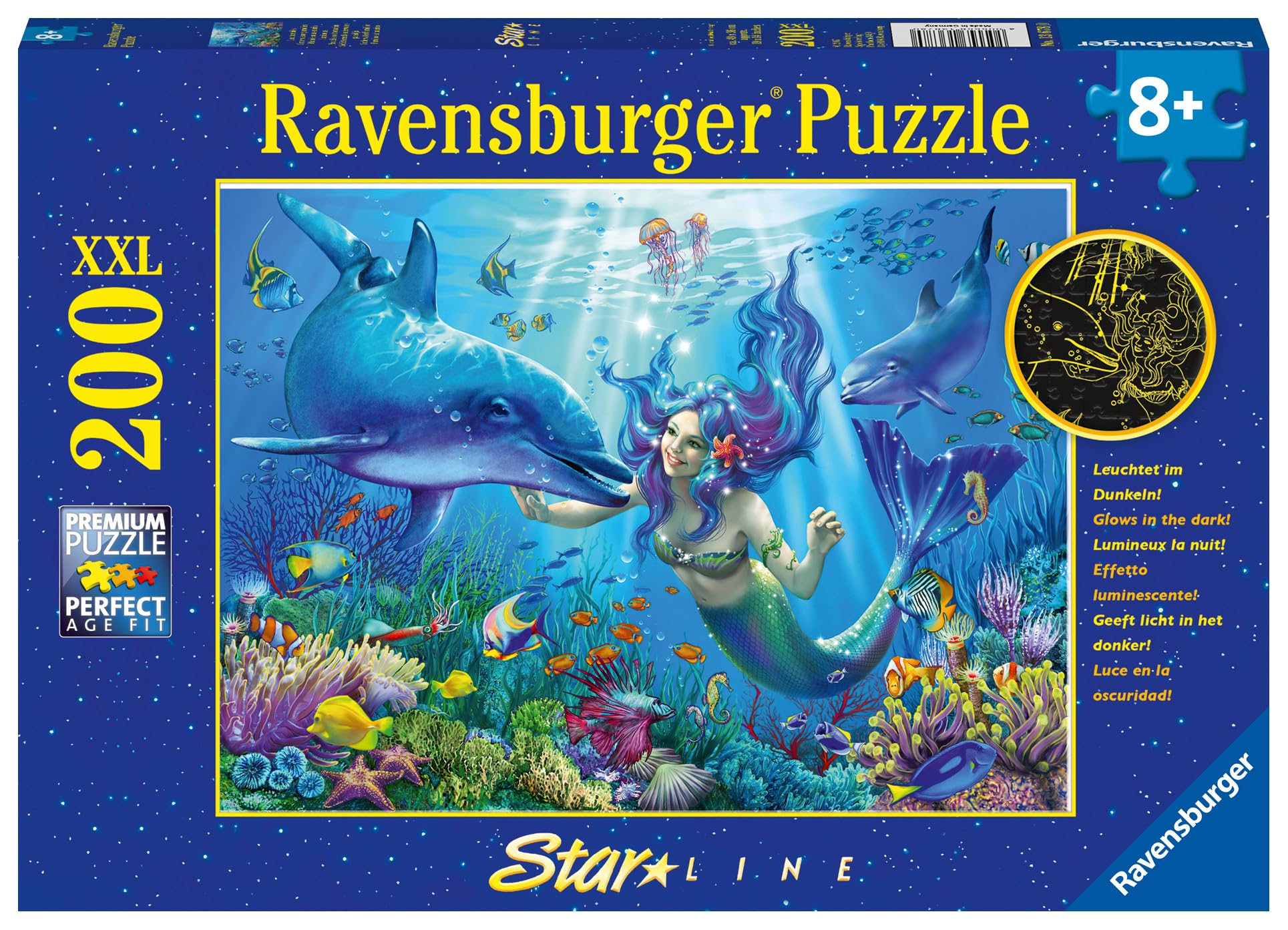 Ravensburger Kinderpuzzle 13678 - świecący podwodny raj 200