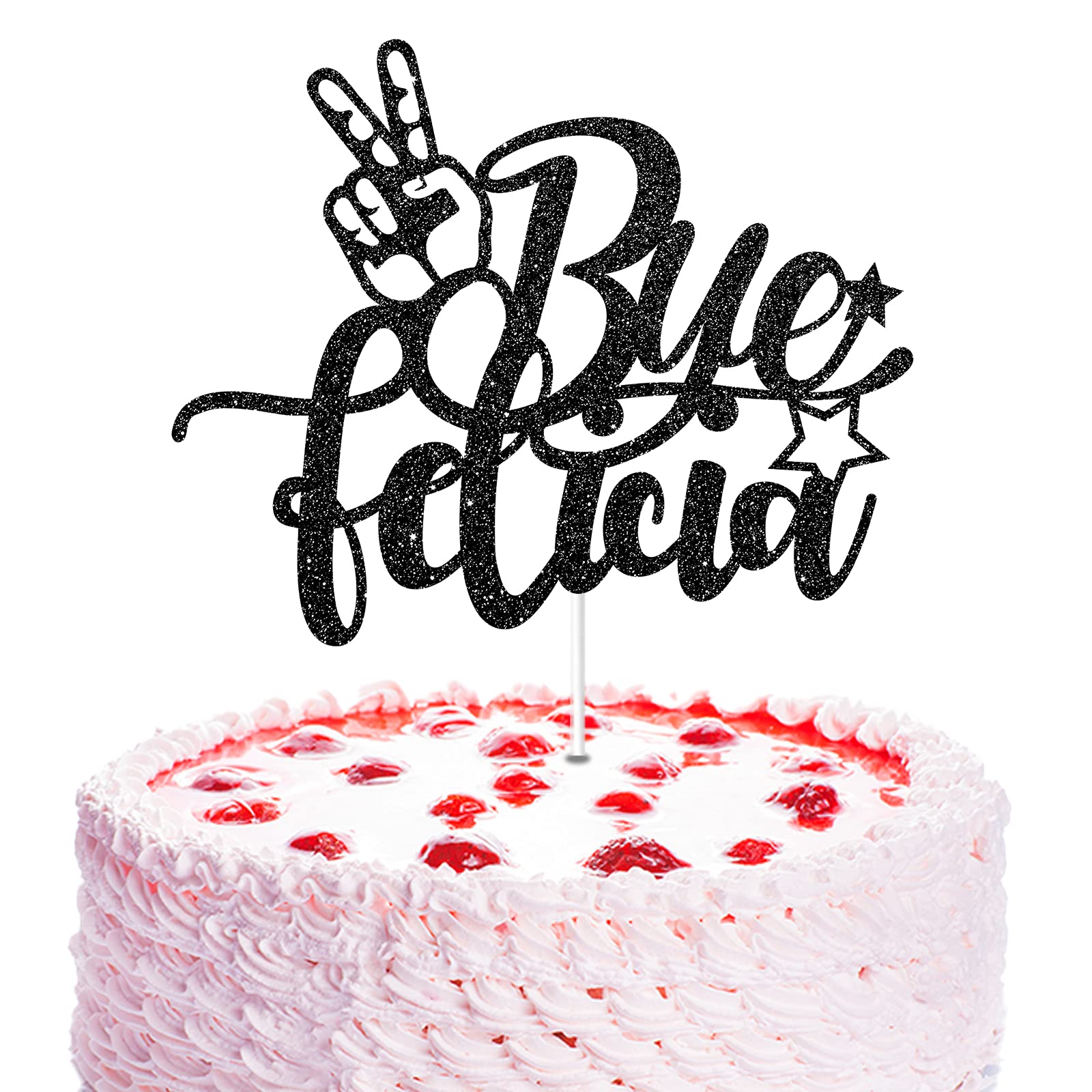 Buy Aonbon Black Glitter Bye Felicia Cake Topper Graduation Farewell 