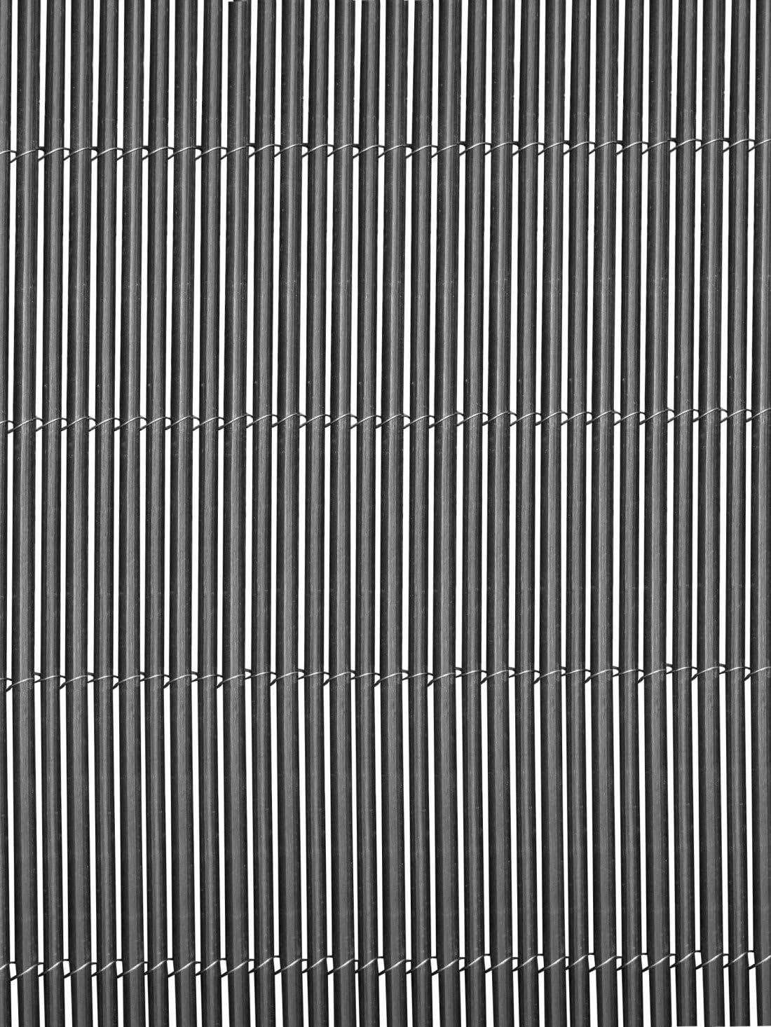Jardin202 - Mimbre Artificial con Tratamiento Anti-UV y 90% de Ocultación - Varillas PP+PE en Colores Verde, Beige, Marrón y Gris | 2x3m (Gris)