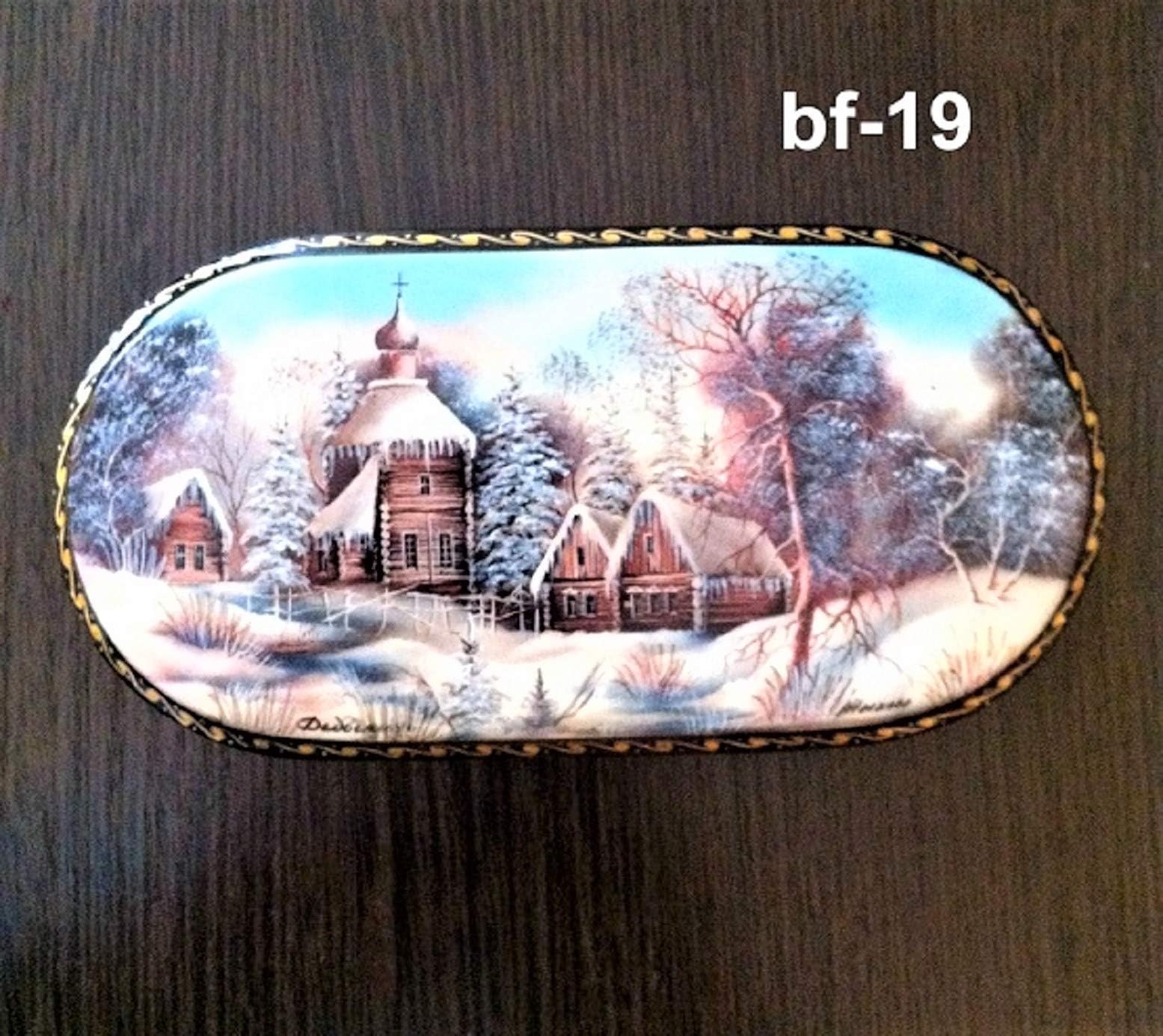Fedoskino Russian Lacquer Box"Russian Nature"