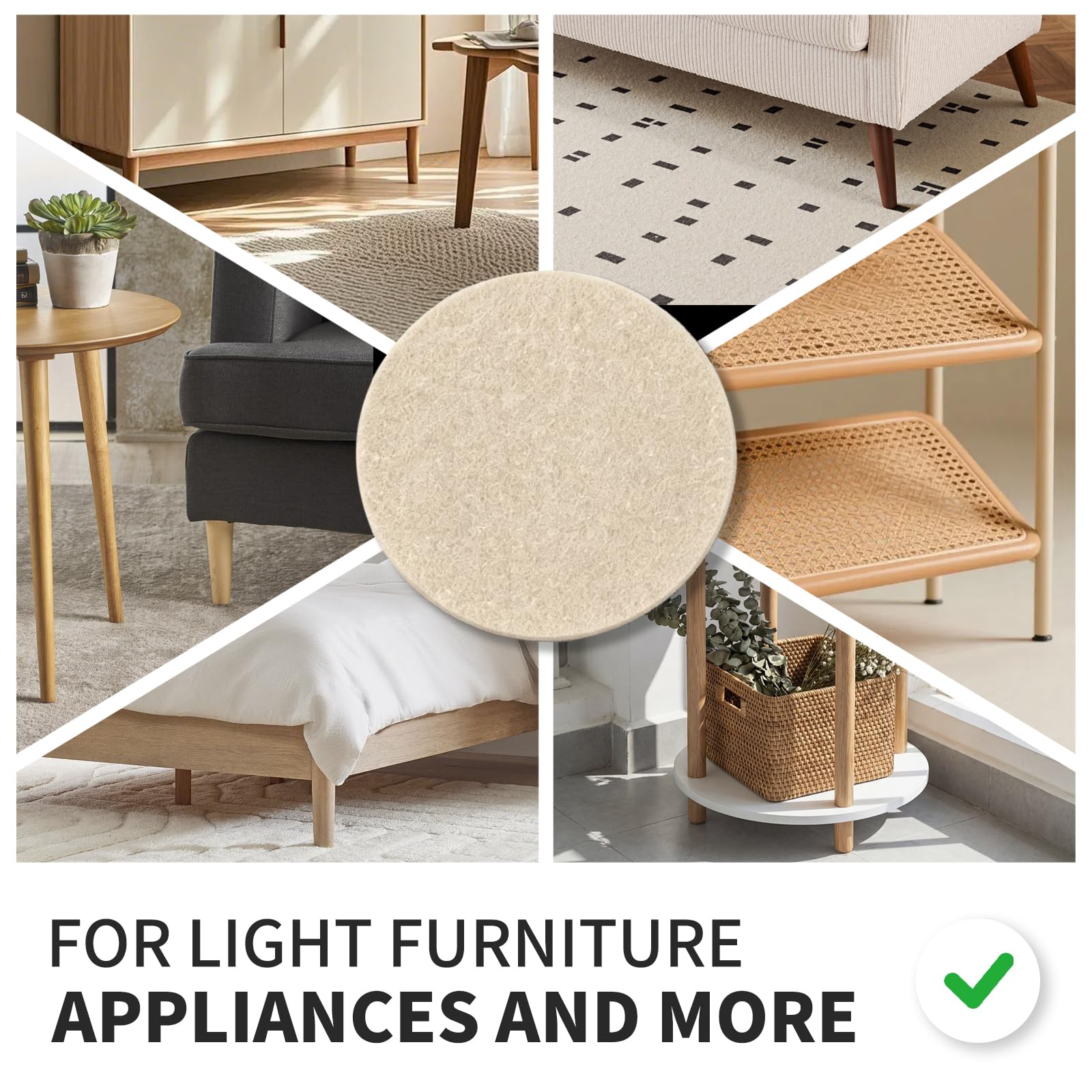 Felt Furniture Pads for Hardwood Floors -Yelanon Felt Pads for Chair Legs