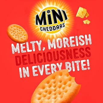 JACOB'S Mini Cheddars Red Leicester Multipack, 6 x 23 g Bags per Pack