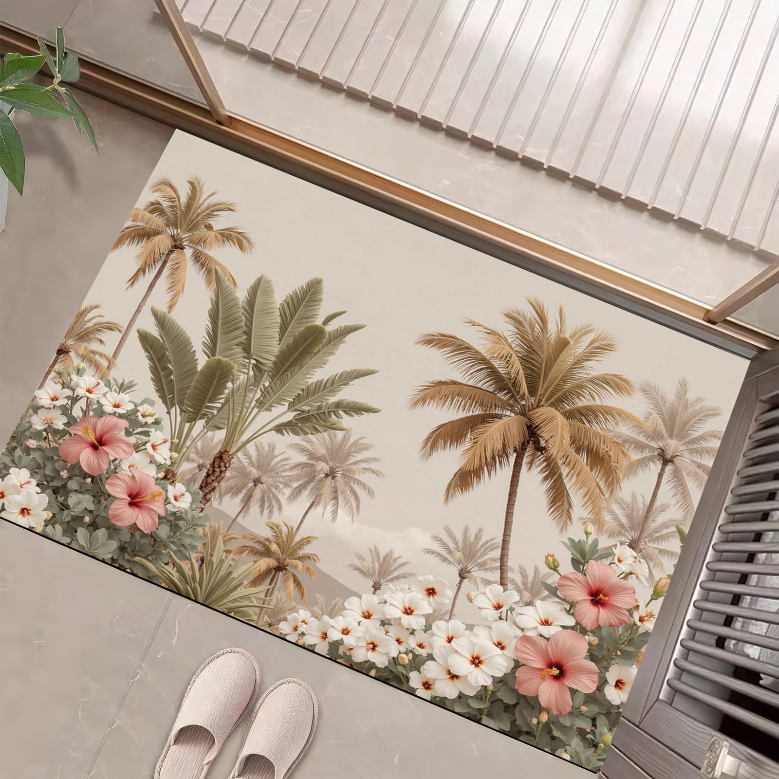 Paillasson forêt tropicale antidérapant et grand format