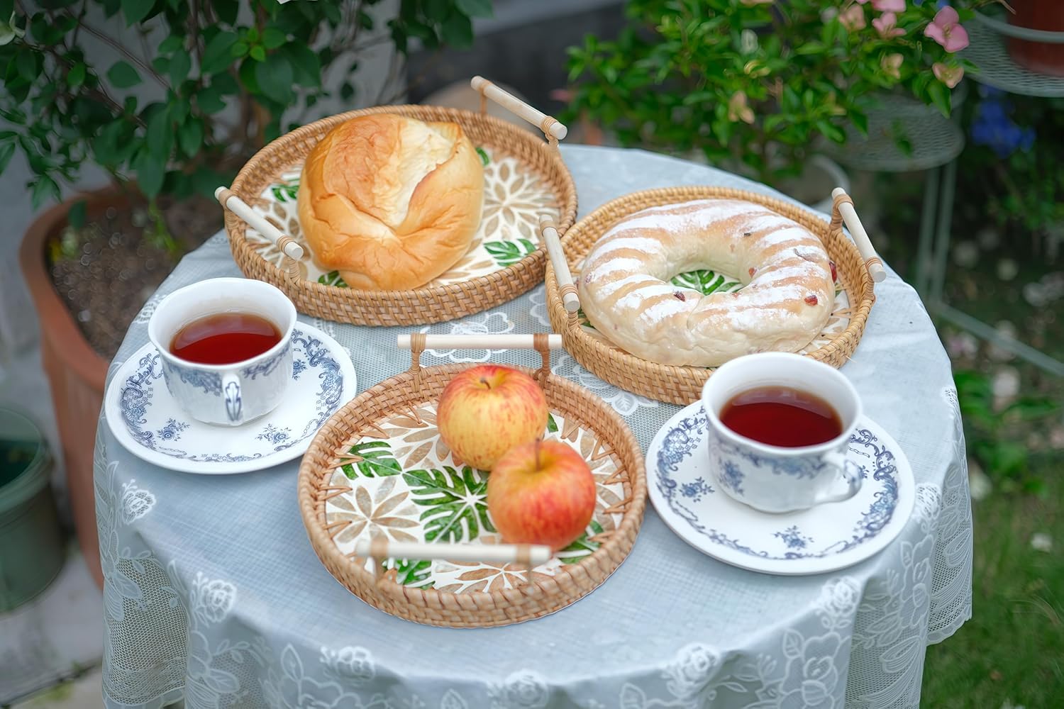 Handwoven Shell Accent Set, Built to Last with Natural Materials, Versatile Styling Choice for Any Space, Includes Nestable Storage-Saving Design, Crafted for More Style Across Your Home - Image 3