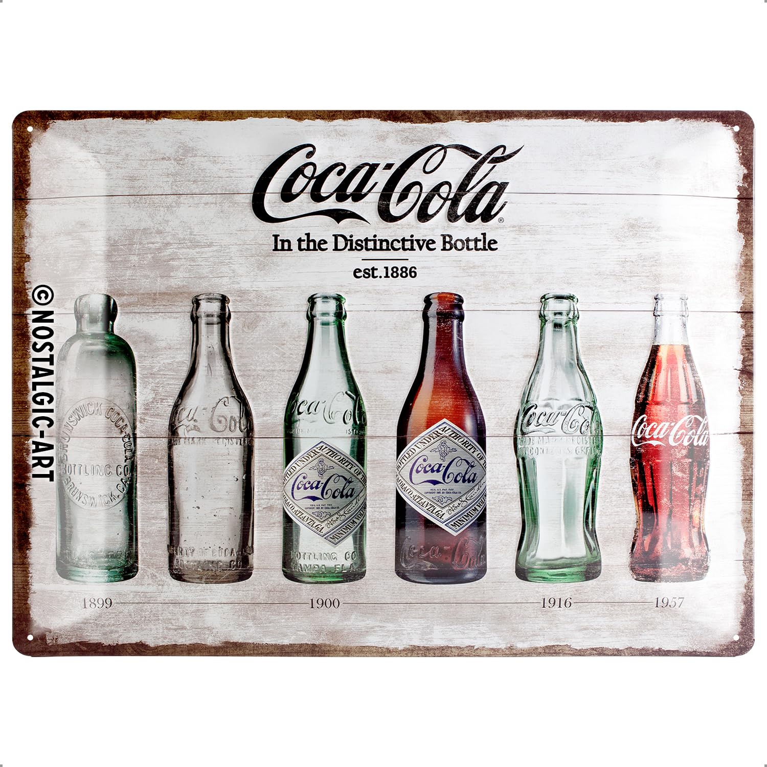 Plaque Métal Rétro 30x40 Cm Coca-Cola – Refreshing New Feeling, Vintage Officiel Pour Fans Coke