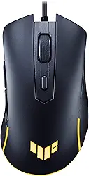 ASUS TUF Gaming Mouse para jogos M3 Gen II, com fio, 59 g leve, IP56 resistente a poeira e água, proteção antibacteriana, sensor óptico 8K DPI, 6 botões programáveis, pés de mouse de teflon, preto