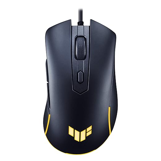 ASUS TUF Gaming M3 Gen II Gaming Mouse, Wired, 59g Lightweight, IP56 dust & Water Resistance, Antibacterial Guard, 8K DPI Optical Sensor, 6 Programmable Buttons, Teflon Mouse Feet, Black