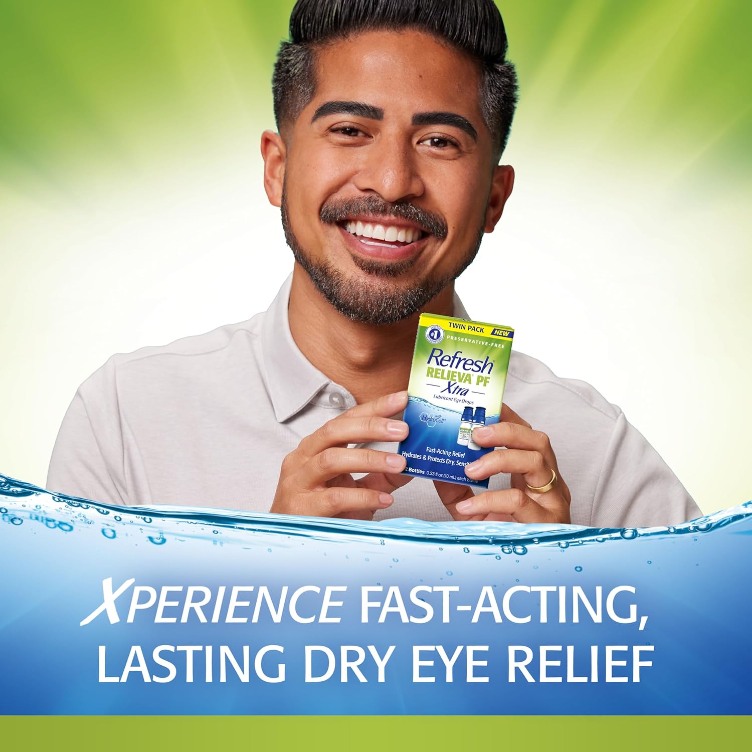 Refresh RELIEVA PF Xtra Preservative-Free Artificial Tears Lubricant Eye Drops, 2x0.33 fl oz (2x10mL), 2 Count - Image 5