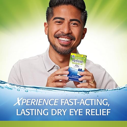 Miniatura 5 de Refresh RELIEVA PF Xtra  Gotas lubricantes para los ojos lágrimas artificiales sin conservantes, 2x0.33 fl oz (2x10 mL), 2 unidades