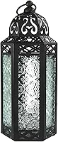 Vista 37 de VELA LANTERNS Farol portavelas decorativo, marroquí, gótico, morado, de 10.5 pulgadas, para mesa o colgar, decoración de Ramadán, decoración