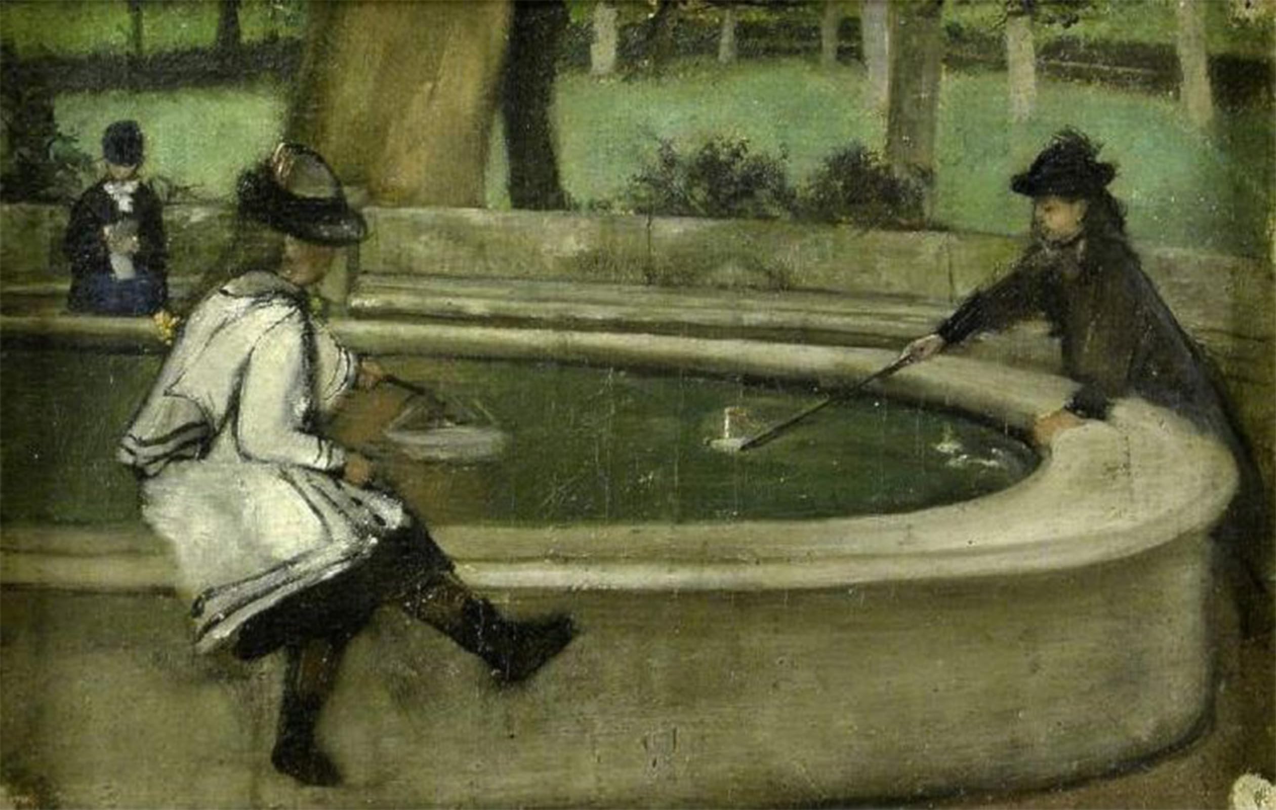 SERENDIPITP Retro Picture Poster Wall Art Pictures Painting the Boating Pool by Lawrence Alma-tadema Wall Art Canvas Print for Wall Decor 60x90cm